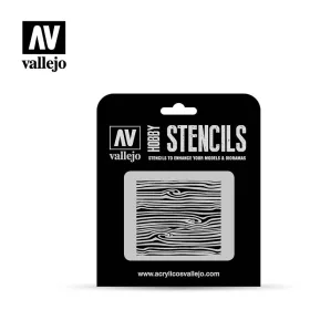Vallejo Stencil - Wood Texture 2 (ST-TX007)