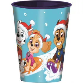 Mancs Őrjárat Holiday Karácsonyi műanyag pohár 260 ml
