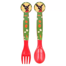 Bing Waving műanyag evőeszköz készlet - 2 darabos