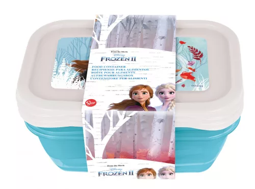 Disney Jégvarázs Blue Forest műanyag ételhordó doboz 3 db-os
