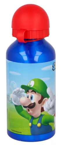 Super Mario Mushroom Kingdom alumínium kulacs ivókupakkal 400 ml