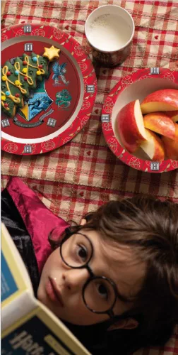 Harry Potter School Shields étkészlet, micro műanyag szett bögrével 350 ml