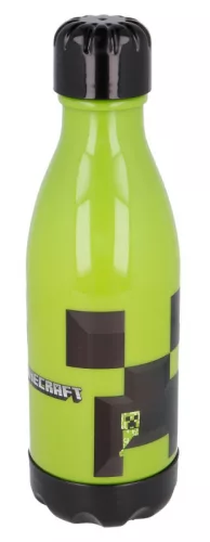 Minecraft Creeper műanyag kulacs csavaros kupakkal 560 ml