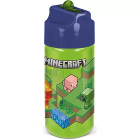   Minecraft Creeper Hydro műanyag szívószálas kulacs 430 ml