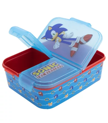 Sonic a sündisznó Speed több rekeszes uzsonnás doboz, szendvicsdoboz