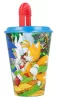 Sonic a sündisznó Adventure szívószálas pohár, műanyag 430 ml