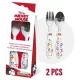 Disney Mickey Fun-Tastic fém evőeszköz készlet - 2 darabos