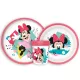 Disney Minnie Being More csúszásmentes étkészlet, micro műanyag szett