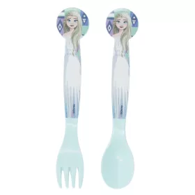   Disney Jégvarázs Ice Magic műanyag evőeszköz készlet - 2 darabos