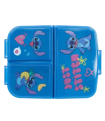 Disney Lilo és Stitch Just több rekeszes uzsonnás doboz, szendvicsdoboz