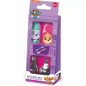   Mancs Őrjárat Girl Superpowers fém ergo evőeszköz készlet - 2 darabos