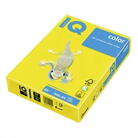   Fénymásolópapír színes IQ Color A/4 80 g intenzív kanári CY39 500 ív/csomag