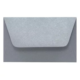   Névjegyboríték színes KASKAD enyvezett 70x105 mm 52 ezüst metál 120 g 25 darabos