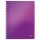 Spirálfüzet LEITZ Wow A/4 80 lapos kockás lila