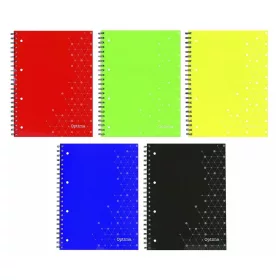   Spirálfüzet kockás OPTIMA A/4 80 lapos perforált lyukasztott