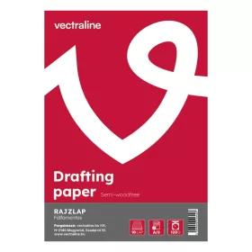 Rajzlap félfamentes VECTRALINE A/3 10 lapos
