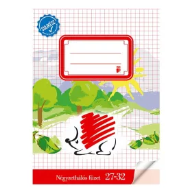   Füzet kockás ICO Süni A/5 32 lapos 27-32 bekötött sulikész