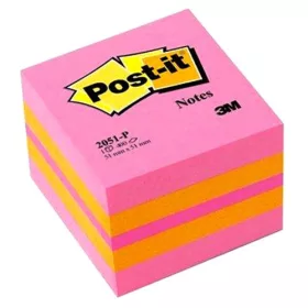   Öntapadós jegyzettömb 3M Post-it LP2051P 51x51mm mini kocka vegyes pink 400 lap