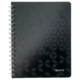 Spirálfüzet vonalas LEITZ Wow A/5 80 lapos fekete