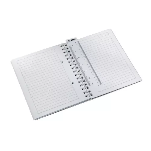 Spirálfüzet vonalas LEITZ Wow A/5 80 lapos fekete