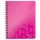 Spirálfüzet LEITZ Wow A/5 80 lapos kockás rózsaszín