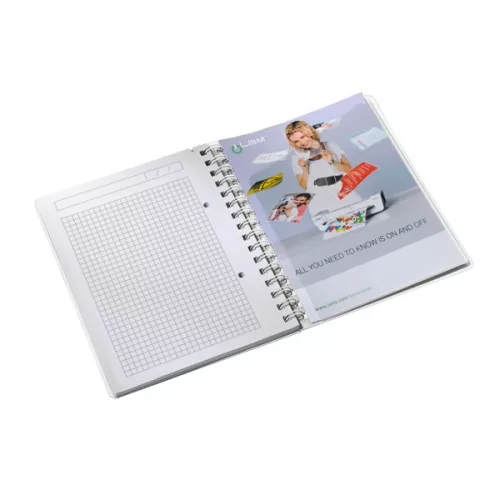 Spirálfüzet kockás LEITZ Wow A/5 80 lapos jégkék