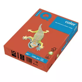   Fénymásolópapír színes IQ Color A/4 80 g intenzív téglavörös ZR09 500 ív/csomag