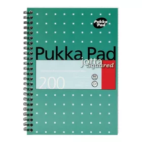   Spirálfüzet vonalas PUKKA PAD A/4 100 lapos Metallic világoskék