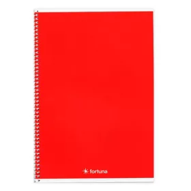 Spirálfüzet vonalas FORTUNA Monocolor A/4 70 lapos piros