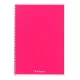 Spirálfüzet vonalas FORTUNA Monocolor A/4 70 lapos magenta