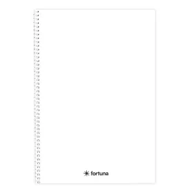 Spirálfüzet vonalas FORTUNA Monocolor A/4 70 lapos fehér