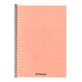   Spirálfüzet vonalas FORTUNA Monocolor A/4 70 lapos pasztell barack
