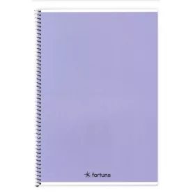   Spirálfüzet vonalas FORTUNA Monocolor A/4 70 lapos pasztell lila