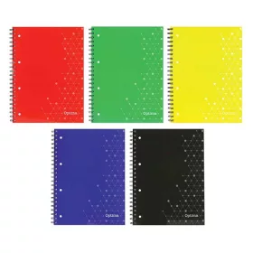  Spirálfüzet kockás OPTIMA A/5 70 lapos perforált lyukasztott