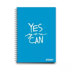 Spirálfüzet kockás STREET A/4 70 lapos PP Neon