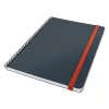 Spirálfüzet kockás LEITZ B/5 80 lapos Cosy Soft Touch keményfedeles bársonyszürke