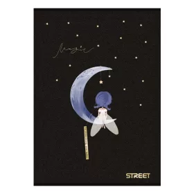Füzet sima STREET A/4 54 lapos Black&Gold