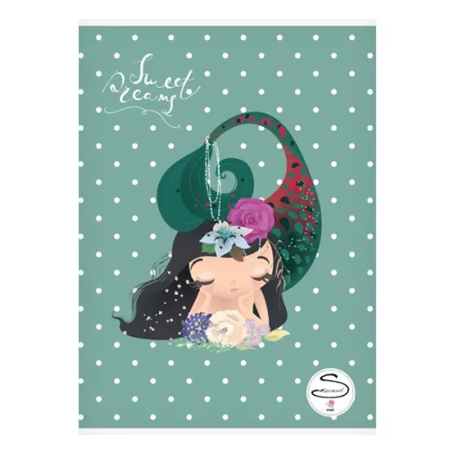 Füzet vonalas STREET A/5 54 lapos Mermaid