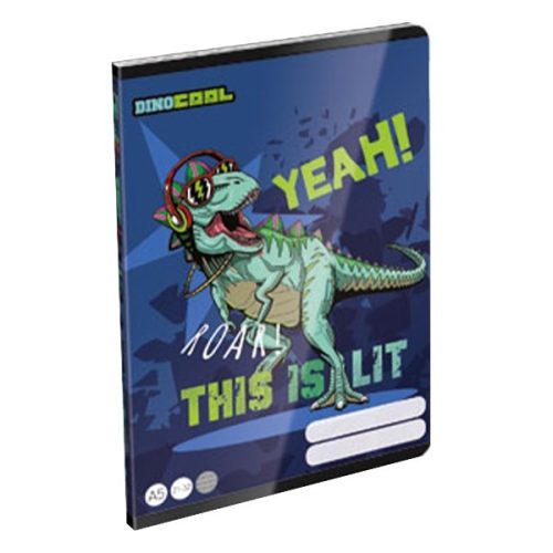 LIZZY CARD Füzet  A/5 40 lapos vonalas Dino Cool Dino Roar