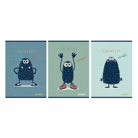 Füzet sima STREET A/5 54 lapos Monsters