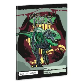 Füzet vonalas ARS UNA A/5 32 lapos 16-32 2.osztályos T-Rex