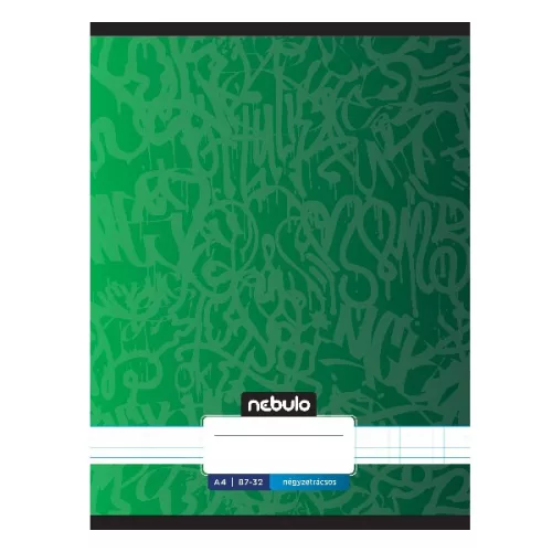 Füzet kockás NEBULO A/4 32 lapos 87-32 Xtreme 12 darabos