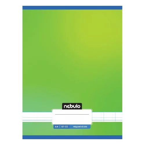 Füzet kockás NEBULO A/4 32 lapos 87-32 Monochrome és Gradient fiús 12 darabos