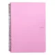 Spirálfüzet vonalas PASTELINI A/4 60 lapos pink