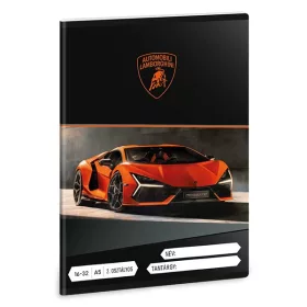   Füzet vonalas ARS UNA A/5 32 lapos 16-32 2.osztályos Lamborghini narancssárga