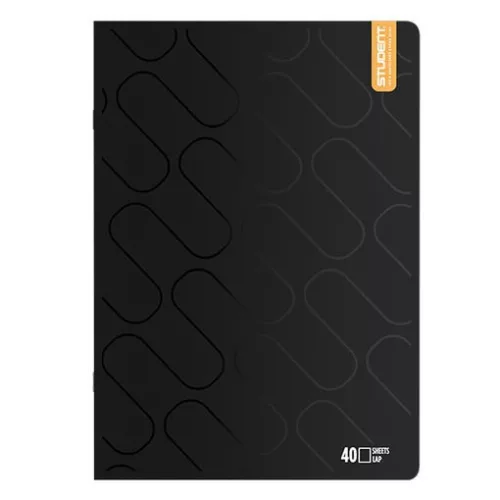 Füzet sima ICO Student Black Prémium A/4 40 lapos