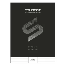 Füzet vonalas ICO Student Black Prémium A/4 32 lapos