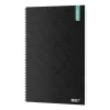 Spirálfüzet kockás ICO Student Black Prémium A/4 100 lapos