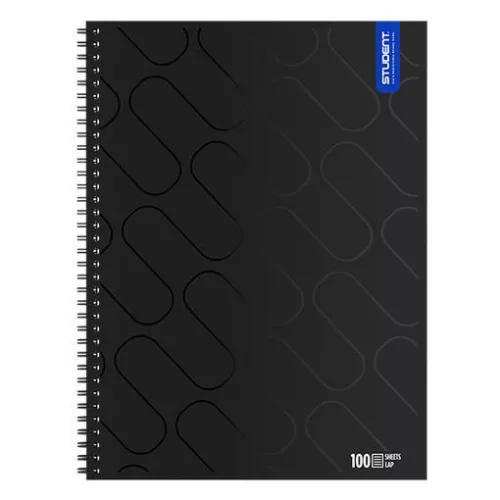 Spirálfüzet vonalas ICO Student Black Prémium A/4 100 lapos