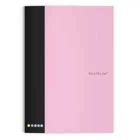 Füzet vonalas PASTELINI A/4 40 lapos extra kapcsos pink